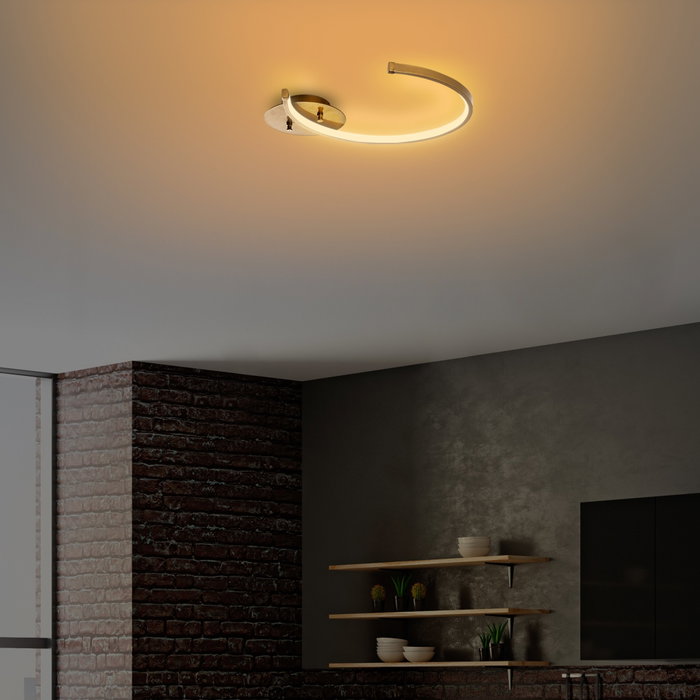 Opviq Moon - 13326 Lámpara de araña dorada con LED integrado Opviq Moon - 13326 Lámpara de araña dorada con LED integrado